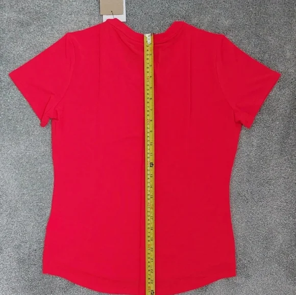Nike Women's Dri-Fit One Luxe Tee T-Shirt Small Red Soft Breathable Recycled - Picture 14 of 16